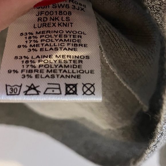 JOSEPH merino wool blend shimmery sweater - Picture 5 of 5